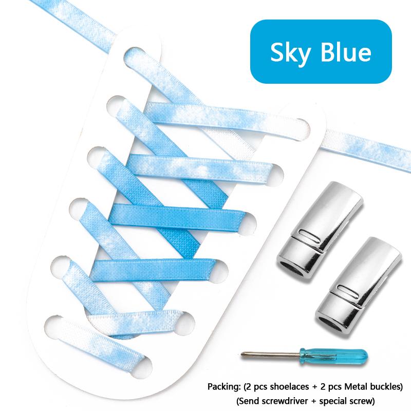 Magnetic Lock Shoe Laces Rainbow Elastic Laces Sneakers No Tie Shoelaces Without Ties Shoelace for Shoes Adults Kids Shoestrings