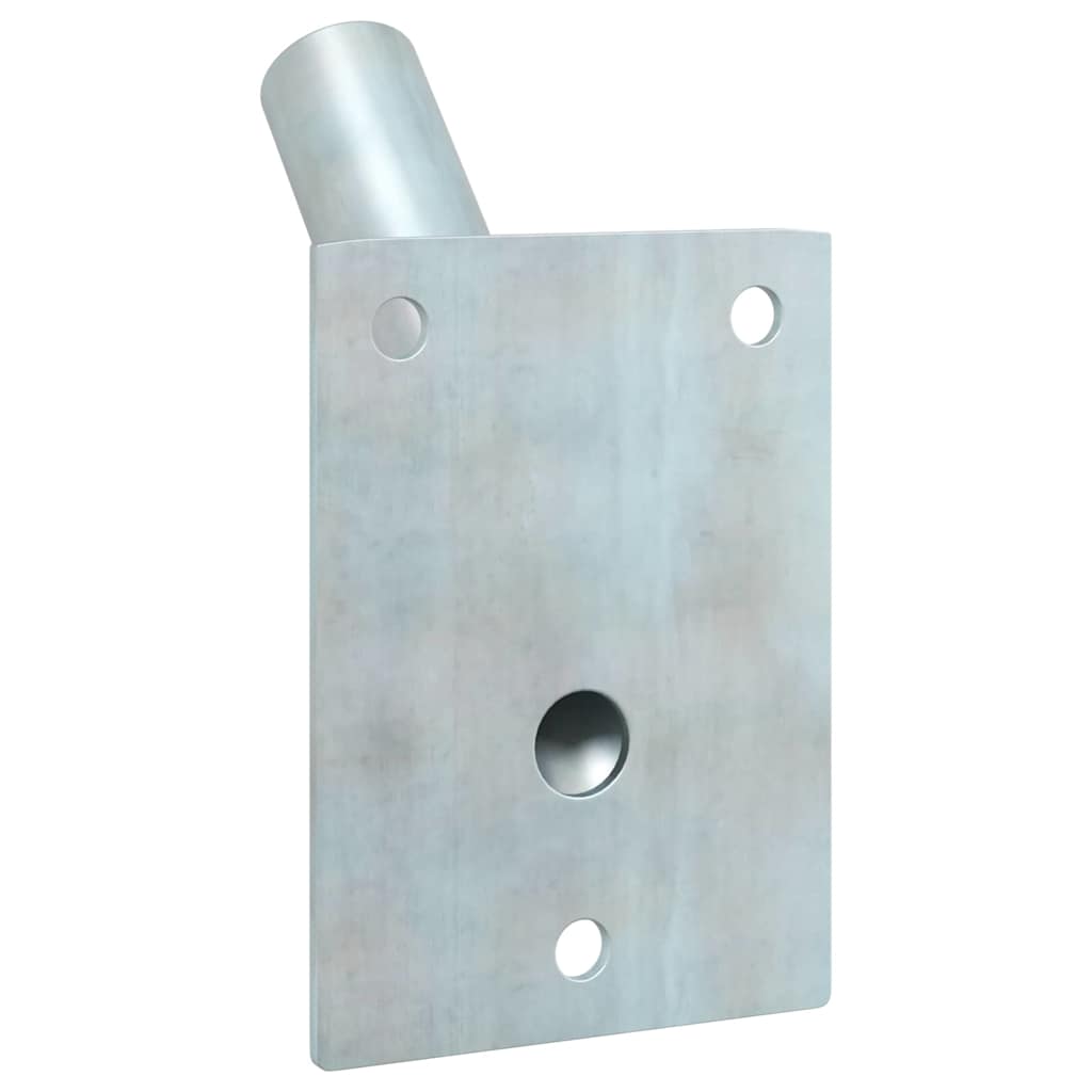 Fahnenmast Halter Silber 10,5 x 7,5 x 2,5 cm Stahl
