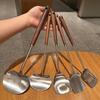 304 Stainless Steel Seamless Spatulas Walnut Steak Shovel Fried Shovel  Cooking Utensils