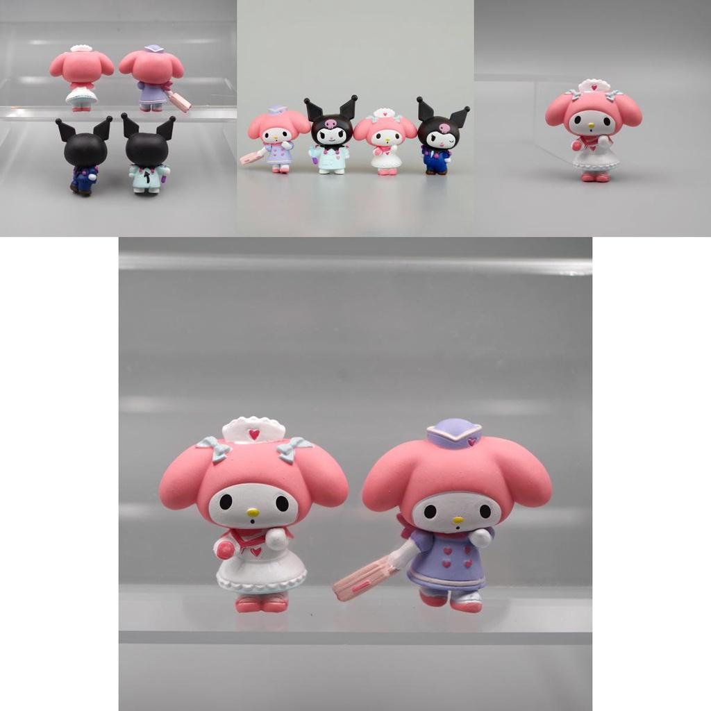Professional Dress Toy Playset 4pcs Kuromi My Melody Figures