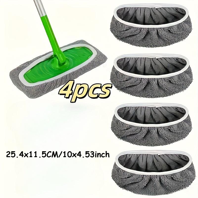 

4pcs High-Quality Reusable Mop Replacement Pads: Washable, Durable, Wet and Dry Use, Highly Absorbent Cleaning Cloth