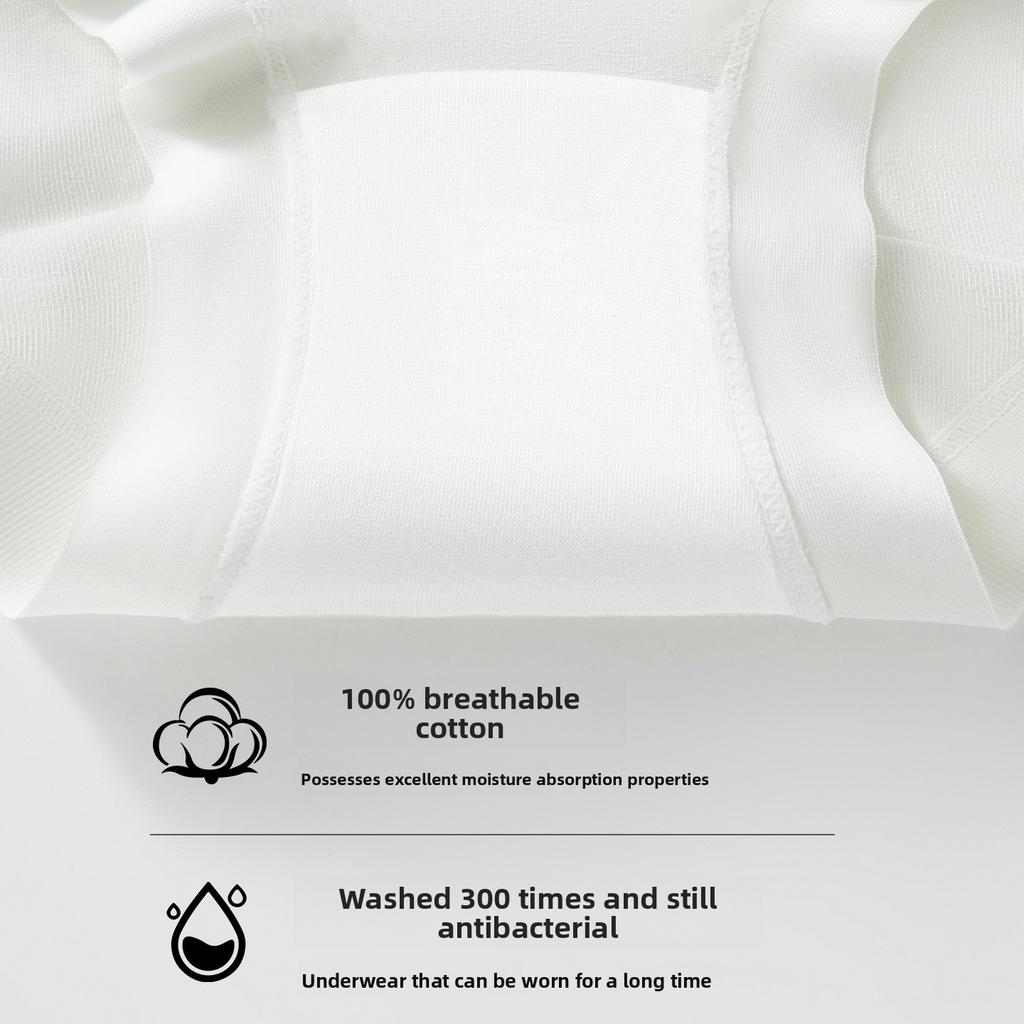 Damen Frühling und Herbst Reine Baumwolle 10A Reine Baumwolle Schritt Anti Haut Frei Klein Flacher Winkel Slips