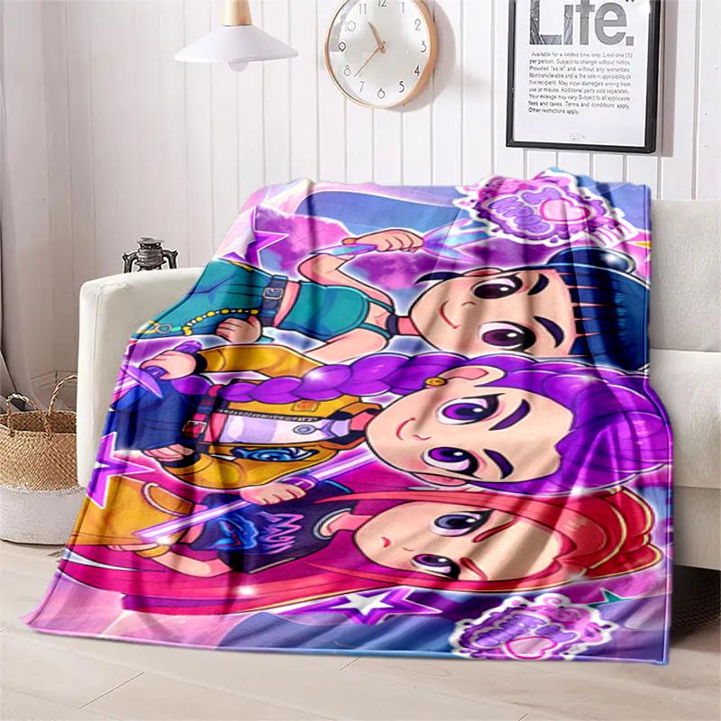 Kpop Demon Hunters Blanket Suitable All Seasons Soft Comfortable Sofa Office Home Blanket Holiday Birthday Gift Blanket Home Decor Camping Trip