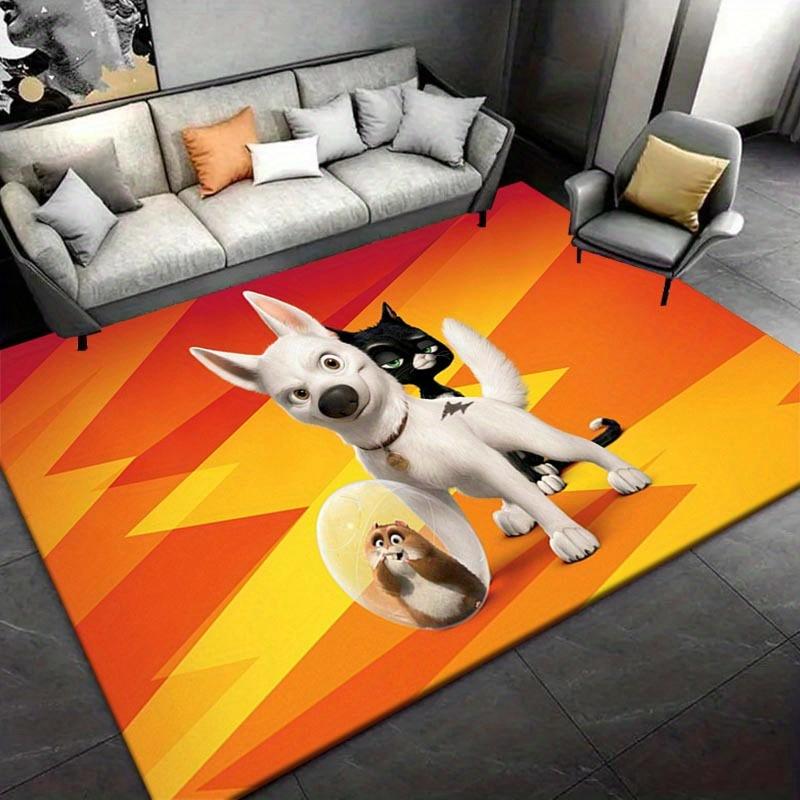 1pc Bolt Pattern Area Rug Soft Flannel Floor Mat for Living Room,Office,Bedroom and Carpet,Sofa Coffee Table Floor Mat