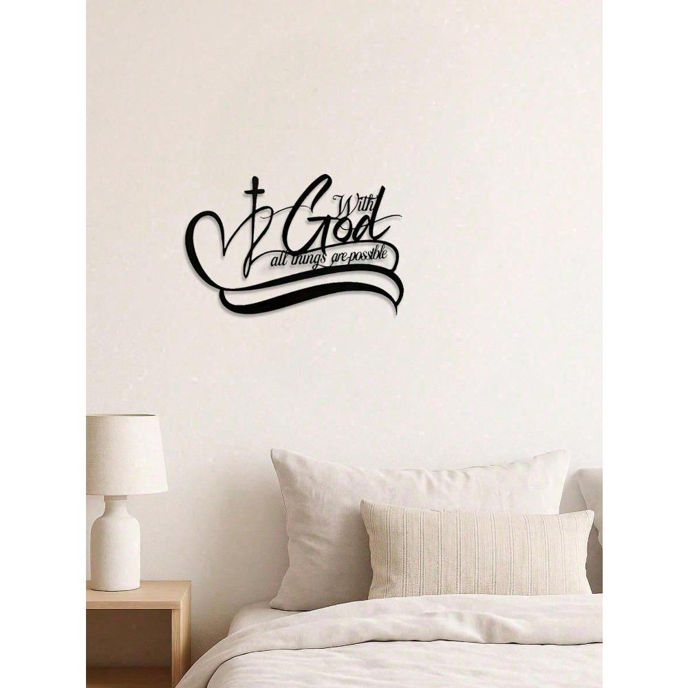 Metal Wall Art Decor Plaque for Home Office Kitchen