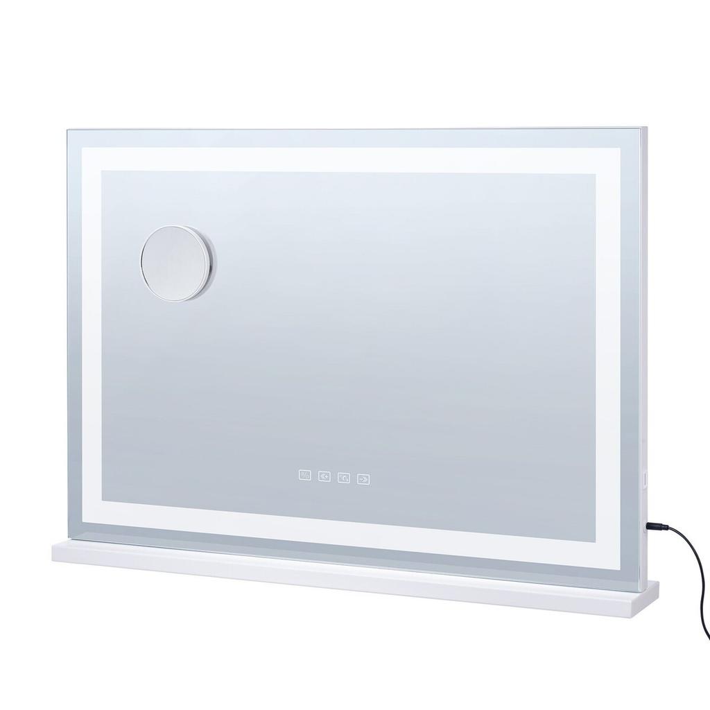 Lighted Makeup Mirror 3 Color w/ Bluetooth USB Desktop Wall-mount 21.7in