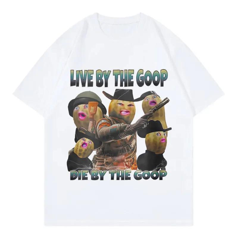 Смешная футболка с принтом The Burnt Peanut GOOP, модная винтажная футболка с коротким рукавом для мужчин и женщин, повседневная оверсайз футболка S