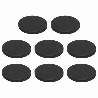 Uxcell Vibration Damping Pads for 5mm EVA High Hardness Cushioning Black Speakers, 50mm, 8-Pack, Height, Vibration-Absorbing Rubber, Foam, 60,