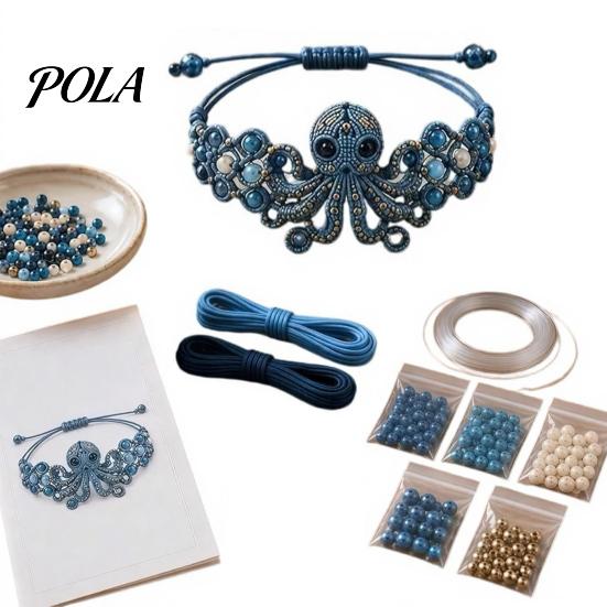 Personalisierte Schmuckzubehörteile DIY Armband-Herstellungsset, Set mit bunten Perlen und Tier-Anhängern, Handgemachtes Bastelset für Erwachsene
