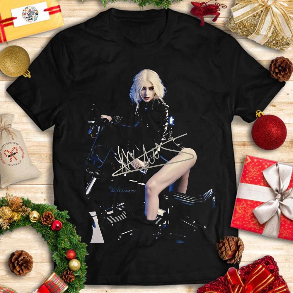 Taylor Momsen Short Sleeve Black Signature Pretty Reckless T Shirt S-4XL XXL