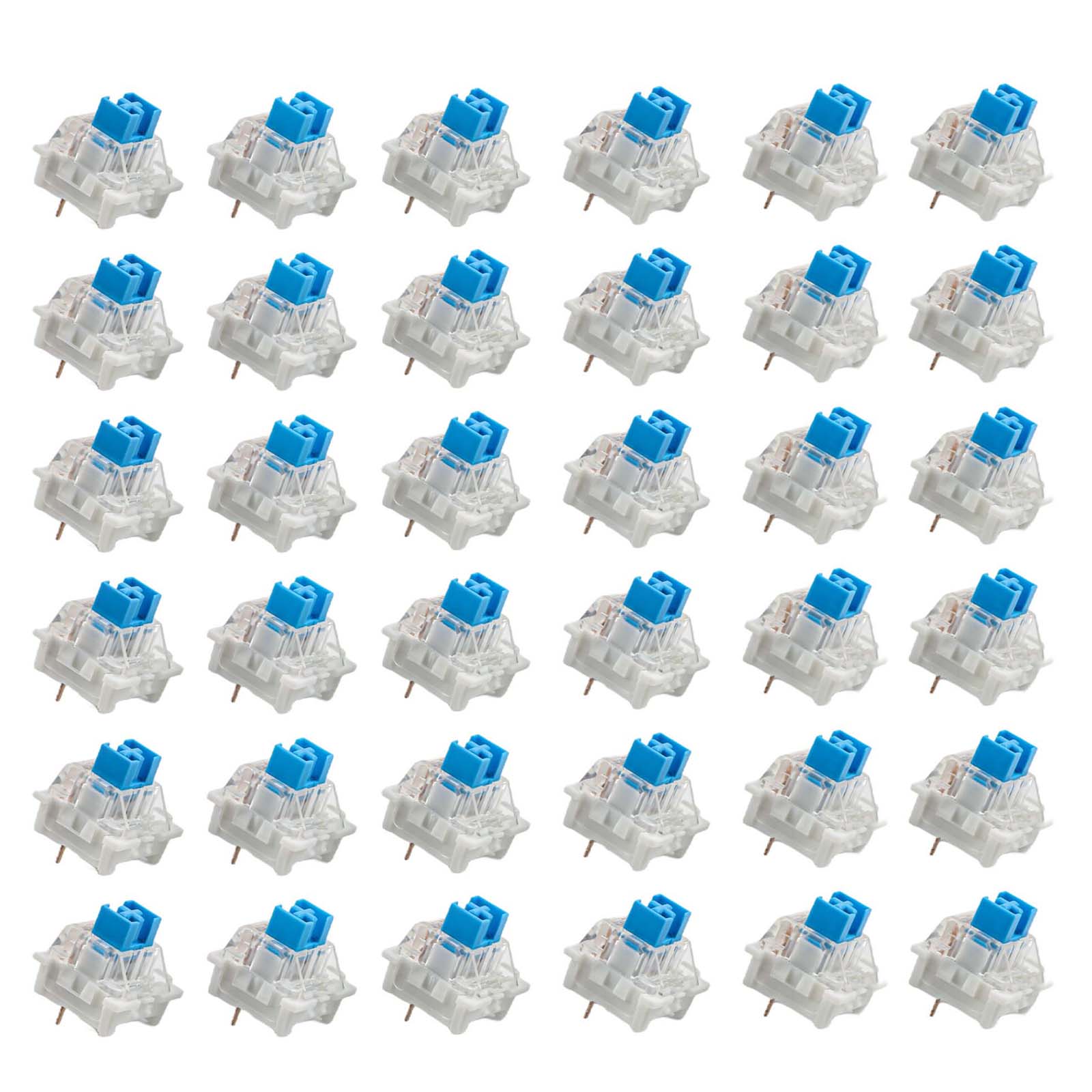 

Для продуктивної друку Клавіатурні перемикачі Механічна клавіатура Сила спрацьовування 50 15гс Легко встановити Гаряча заміна синій