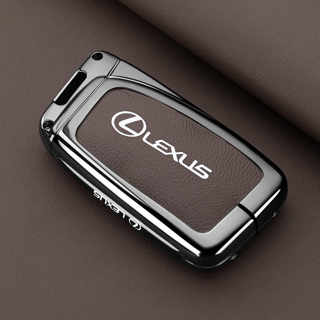 DJSZ3 Zinc alloy Leather Car Remote Key Case Cover Keychain For Lexus NX GS RX IS ES GX LX RC 200 250 350 LS 450H 300H Accessories