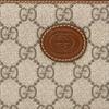 Gucci Autumn Winter New Double G Logo Interlocking Long Zipper Canvas And Leather Wallet Unisex wallet Ebony Brown 673003-92TCG-8563