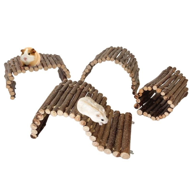 Hamster Nagetiere Spielzeug Rennmaus Brücke Versteck Haustier Leiter Haus für Frettchen Hamster Spielzeughaus Meerschweinchen Spielzeug