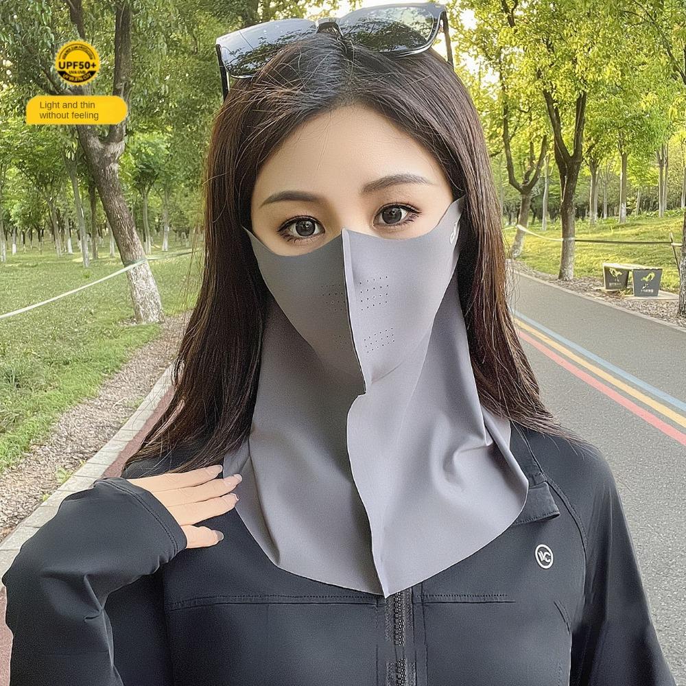 3D Breathable Anti-UV Neck Scarf Ice Silk Sunshade Face Mask New Sun Protection Mask Outdoor