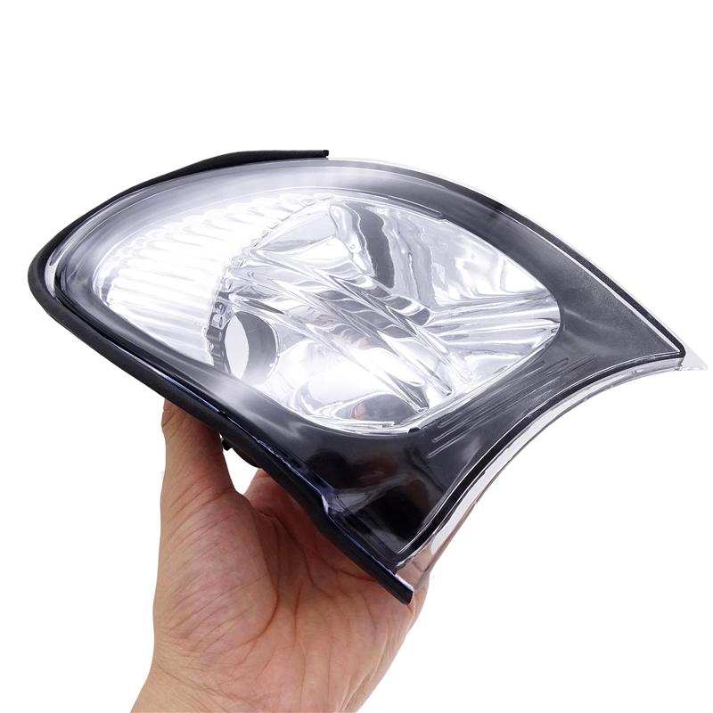 1/2 Stücke Auto LED Eckmarkierungsleuchte Standlicht Gehäuse Blinker Lampenabdeckung Für BMW 3er E46 4DR 318i 320i 325i 330i 2002-2005