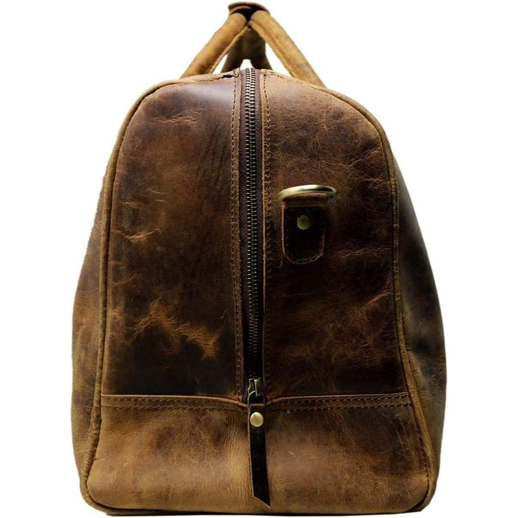 Buffalo Leather Duffle Bag Travel Carry-on Luggage overnight Gym weekender bag 20"