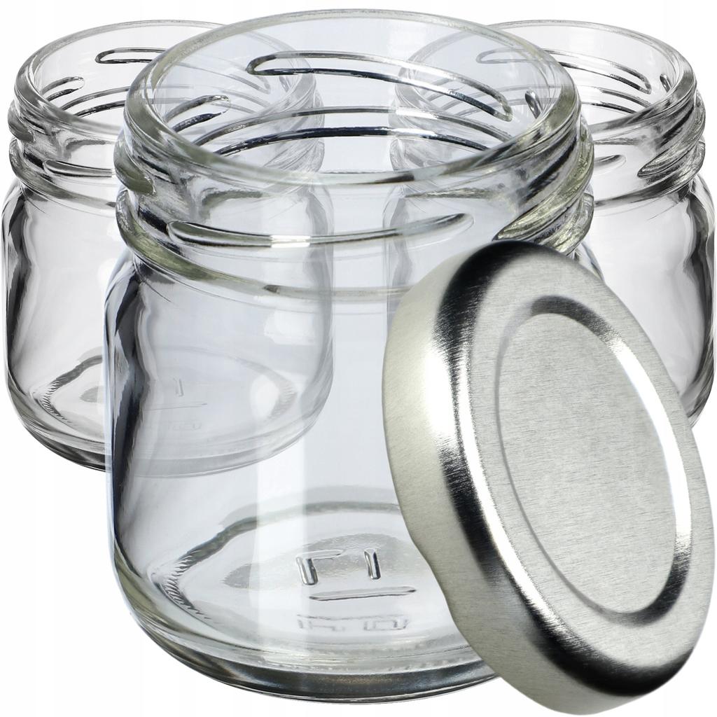 KADAX 10x Słoik Szklany Słoiczek 40ml Na miód Przyprawy Prezent + Zakrętki