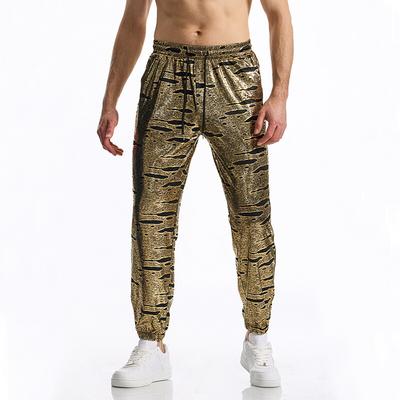 Fashion Cloud Hot Stamping Men's Casual Pants Harajuku Hip Hop Disco Dance Party Streetwear Drawstring Trousers Nightclub Pants