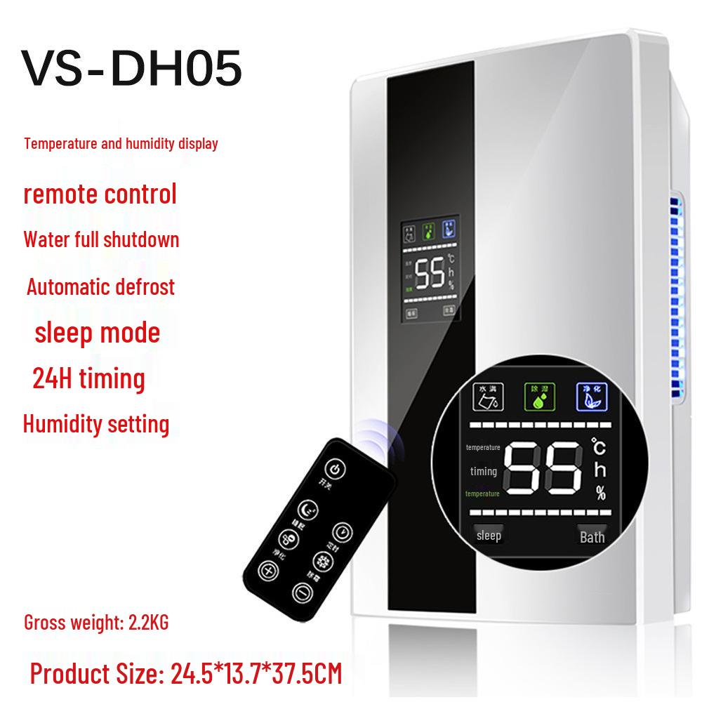 Portable Silent Dehumidifier & Air Purifier for Home, Living Room, Dorm