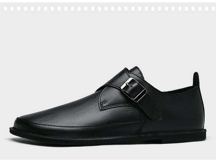 Herren Vielseitige Echtleder Freizeitschuhe, Größen 45-47, mit Weichsohlen für täglichen Komfort.