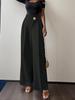 Neue einfarbige High-Waist-Freizeithosen mit geradem Bein für Damen Formelle Hosen Lange Hosen Anzüge für Damen