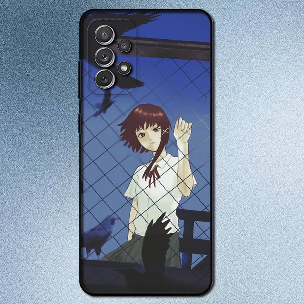S-Serial E-Experiments L-Lain Phone Case For Samsung S25,S24,S21,S22,S23,S30,Ultra,S20,Plus,Fe,Lite,Note,10,9,5G Black Cover