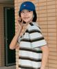 Deoesji [3-Piece Set] 26Ss Double Face Stripe T-Shirt