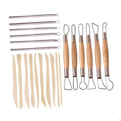 22 Pieces Clay Sculpting Tools Kit,Ceramic Pottery Modeling Tool,Double Ended, Carving Set