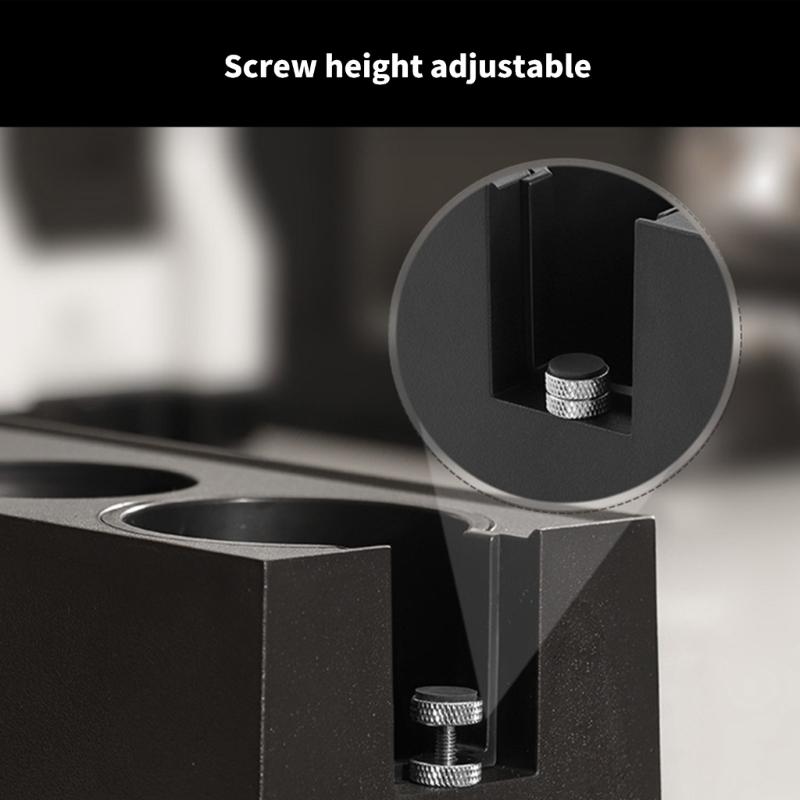 ABS Coffee Portafilter Rack Distributor Holder Convenient Espresso Tamper Mat Stand with Drawer Coffee Accessories