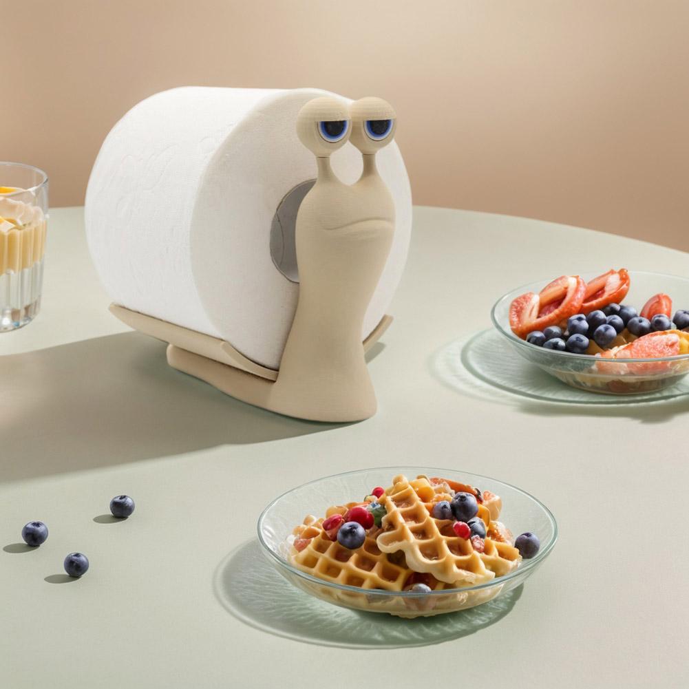 Schnecke Toilettenpapierhalter Lustiger Toilettenpapierhalter Freistehend 3D-gedruckte Schnecke Toilettenpapierrollenhalter Taschentuchpapierrollenaufbewahrung 1 STK