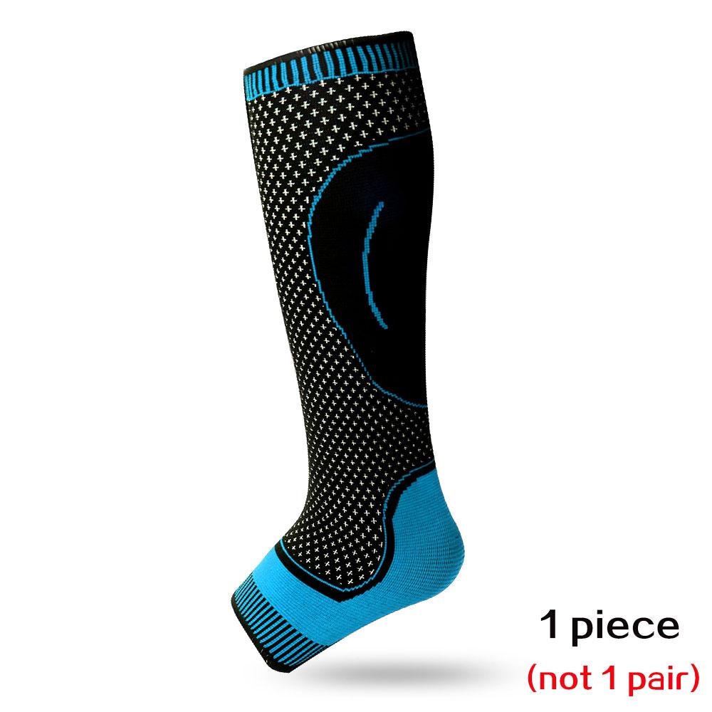 

1 Pcs Running Compression Socks Orthopedic Support Knee High Stockings Calf Ankle Protector For Football Skiing Varicose Veins M