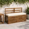Bench Cushion SOEST 100percent  Polyester Cream 100 X 40 X 8 Cm