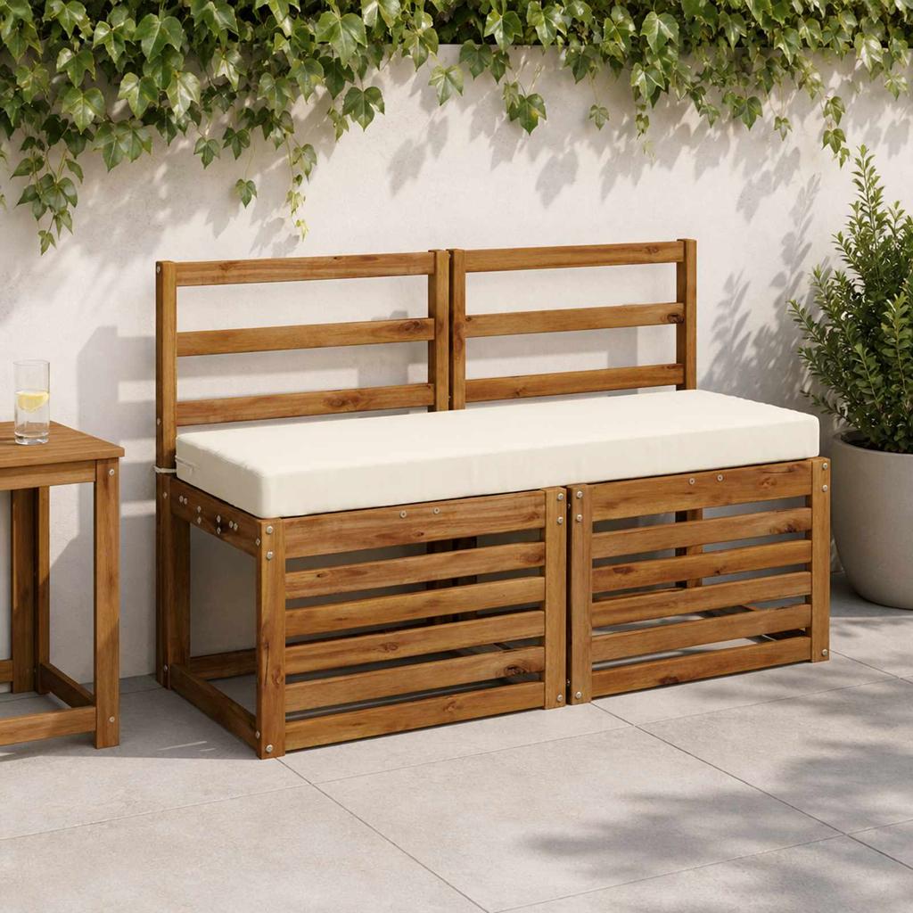 Bench Cushion SOEST 100percent Polyester Cream 100 X 40 X 8 Cm