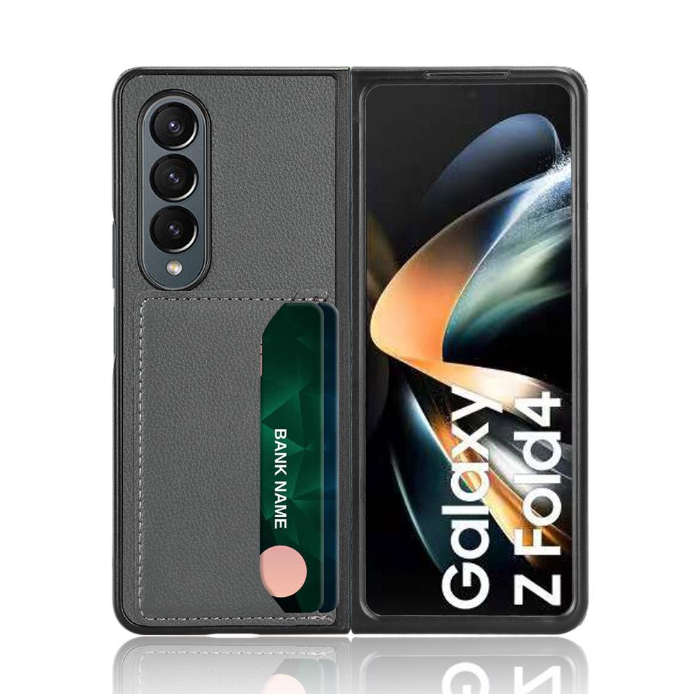 Non -Fingerprint Slim Leather Case For Samsung Galaxy Z Fold4 Fold 4 Fold3 Fold2 Fold 3 2 Non -Slip Cover For Samsung Z Fold4