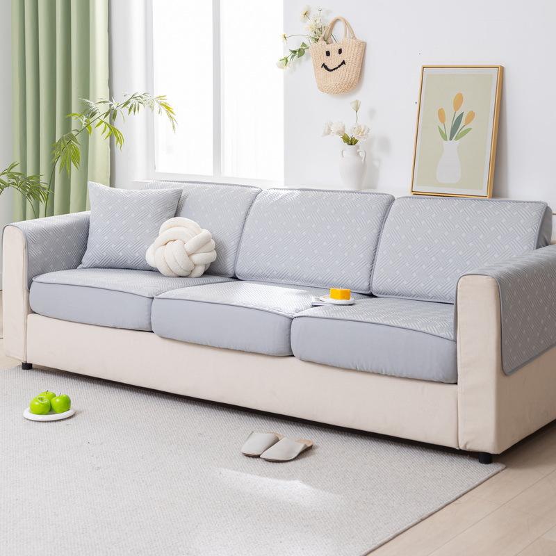 

Летний чехол для дивана Ice Silk, универсальный летний коврик, подушка для дивана, чехол для дивана с защитой от царапин, полотенце 60*60cm