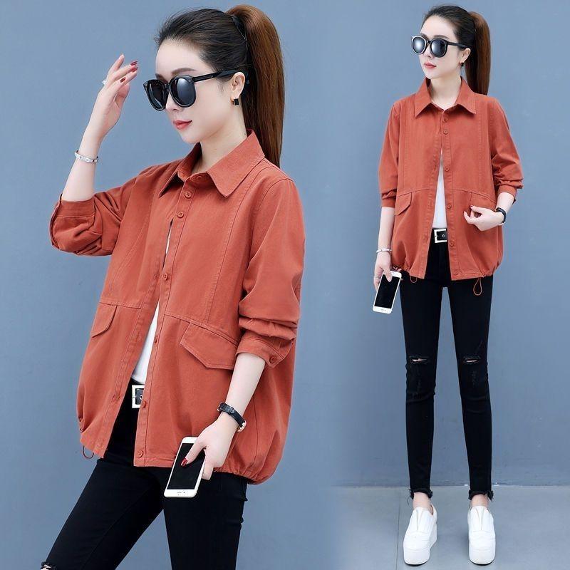 

Повседневное короткое пальто, женская одежда, весенне-осенняя новая свободная куртка с капюшоном и длинными рукавами, женская верхняя одежда для мам среднего возраста 2XL