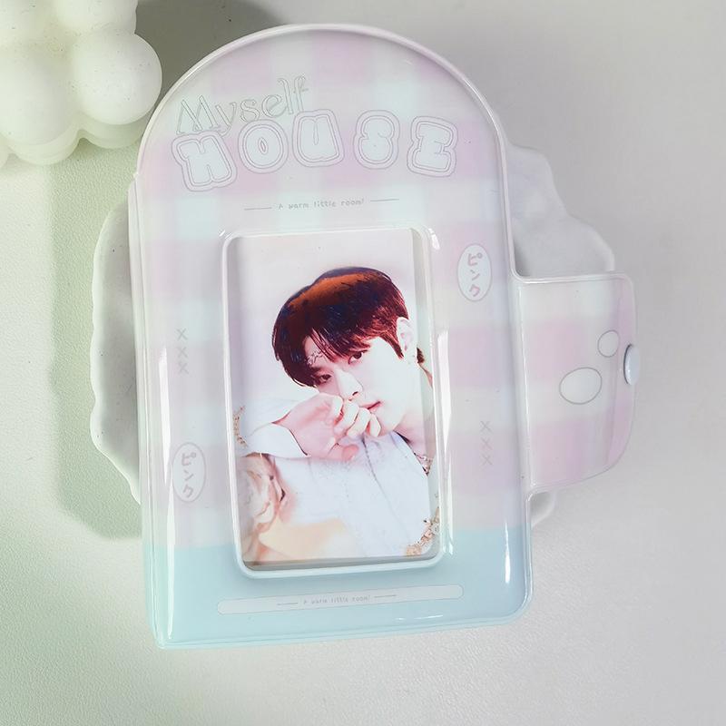 

1Pc Pink House Series Album Card Pack 3-Inch Storage Album Children S Cartoon Album A1