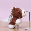 Mascot Dolls Plush Horse Keychain Mini Plush Horse Doll Pendant Zodiac Pony Figurine  Festive Decor