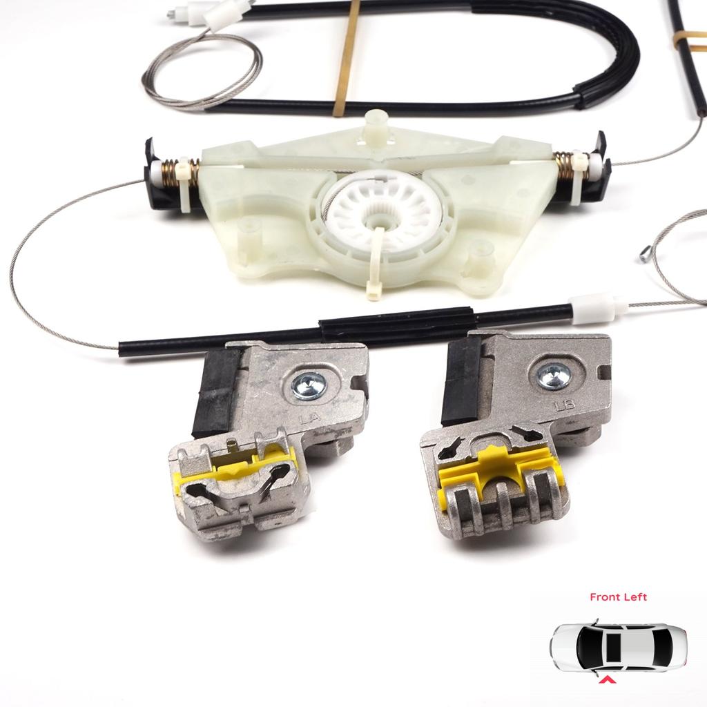 EWR50 Kit di Riparazione Alzacristallo in Metallo Porta Anteriore Sinistra per VW Golf MK4 Jetta Bora A4 1J 4/5 Porte 1JM898461
