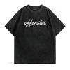 Beleidigendes T-Shirt vintage gewaschen leicht Mann Designer-Kleidung weich Mode Unisex Oberteil für den Alltag vielseitig atmungsaktiv