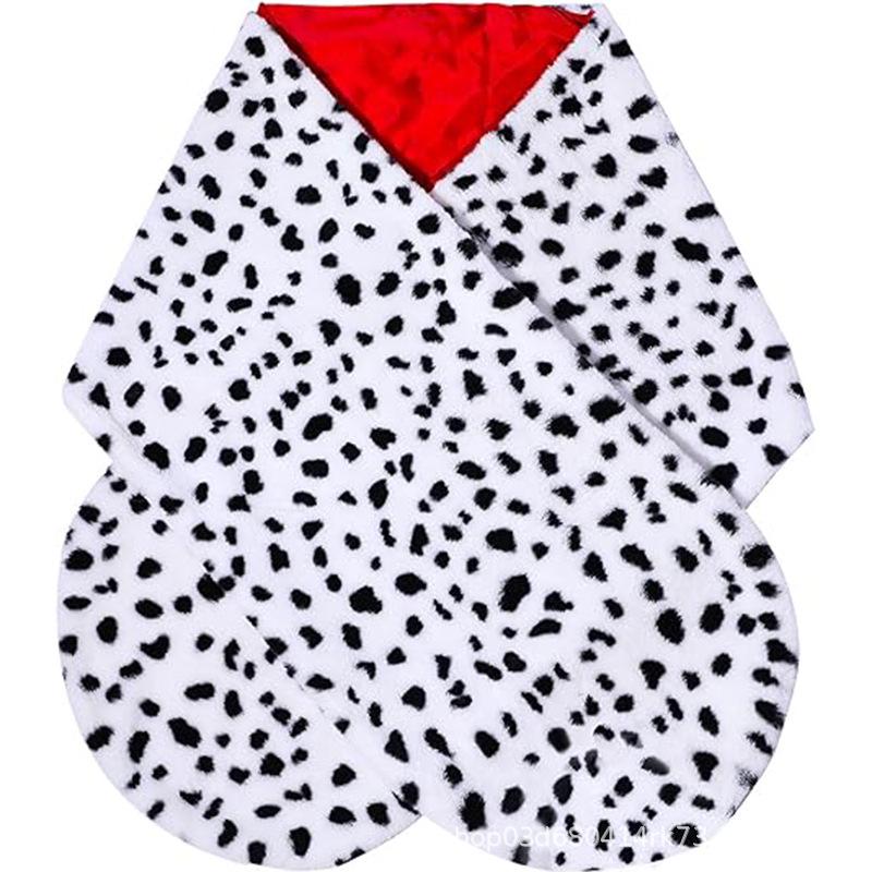 Cruella Halloween Leoparden-Schal mit Tanzhandschuhen - Trendiges Europäisches & Amerikanisches Stil-Schal