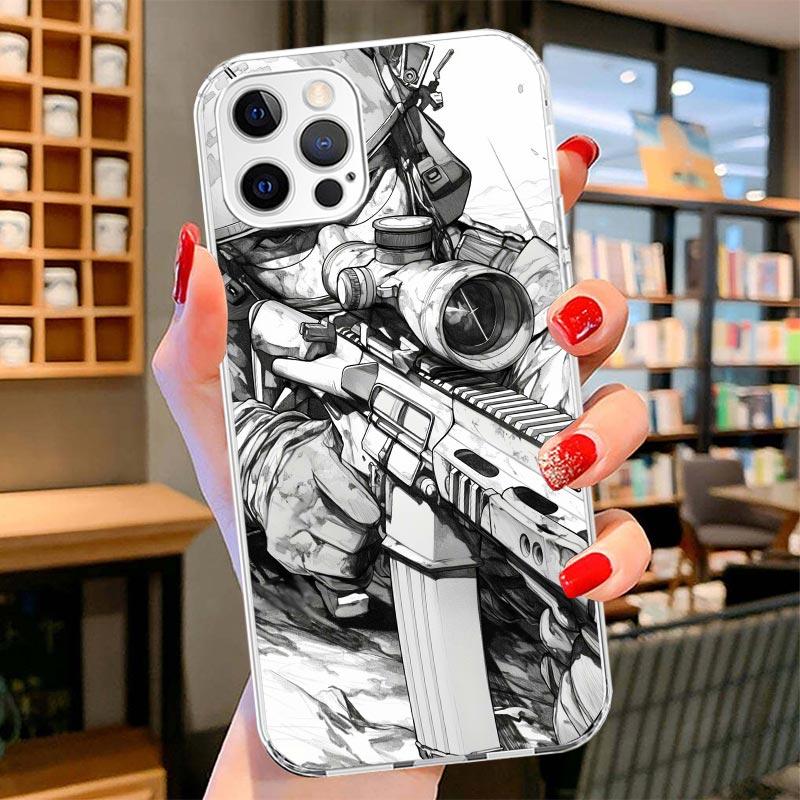 

Military Army Special Forces Cover Phone Case For iPhone 16 17 Air 15 14 Pro Max 16E Phone Case 13 Mini 12 11 7 SE 8 Print Patte iPhone 13 Mini
