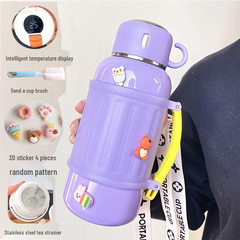 Large Capacity Insulated Thermos Flask – Portable Water Cup for Students, Men & Women