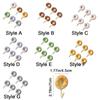 6Pcs Self-adhesive Donut Shape Hooks Wall Mounted Clothes Hanger Creative Key Holder  for Home