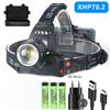 Rechargeable XHP70.2/XHP50 LED Headlamp Waterproof Head Light Fishing Searching Camping Headtorch Zoom Lantern Use 18650 Battery
