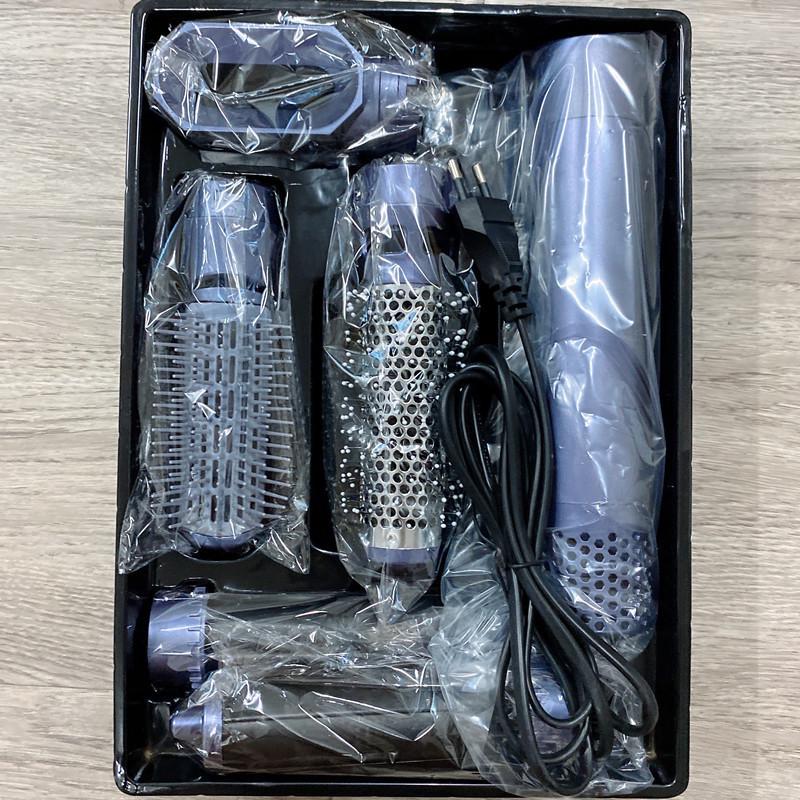 Cross-Border 5-in-1 Curling Iron & Hair Dryer: Hot Air Comb, Curl, Straighten, and Dry with Automatic Hair Suction