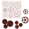 Chocolate Moulds Gears Shaped Baking Molds Fondant Moulds Cake Molds Silicone Material Perfect Gift for DIY Baking Lover