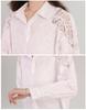 Elegant White Lace Shirt for Women - 2026 Spring Collection, Stylish & Trendy Loose Casual Design.