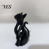 Hollow Cat Decoration 3D Printed Figurine, Modern Black White Kitten Statue, Shape Figurine Artistic Animal Sculpture Desk Decoration, Gift for Lovers